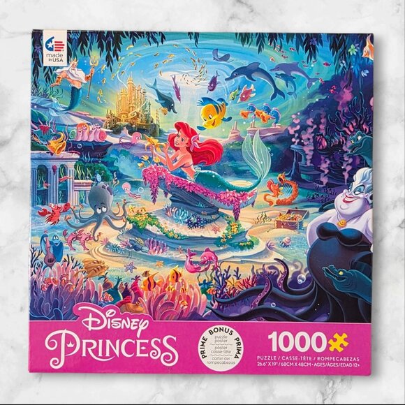 The Little Mermaid 1000 Piece Jigsaw Puzzle Ceaco Disney Princess Ariel NEW - Picture 1 of 8